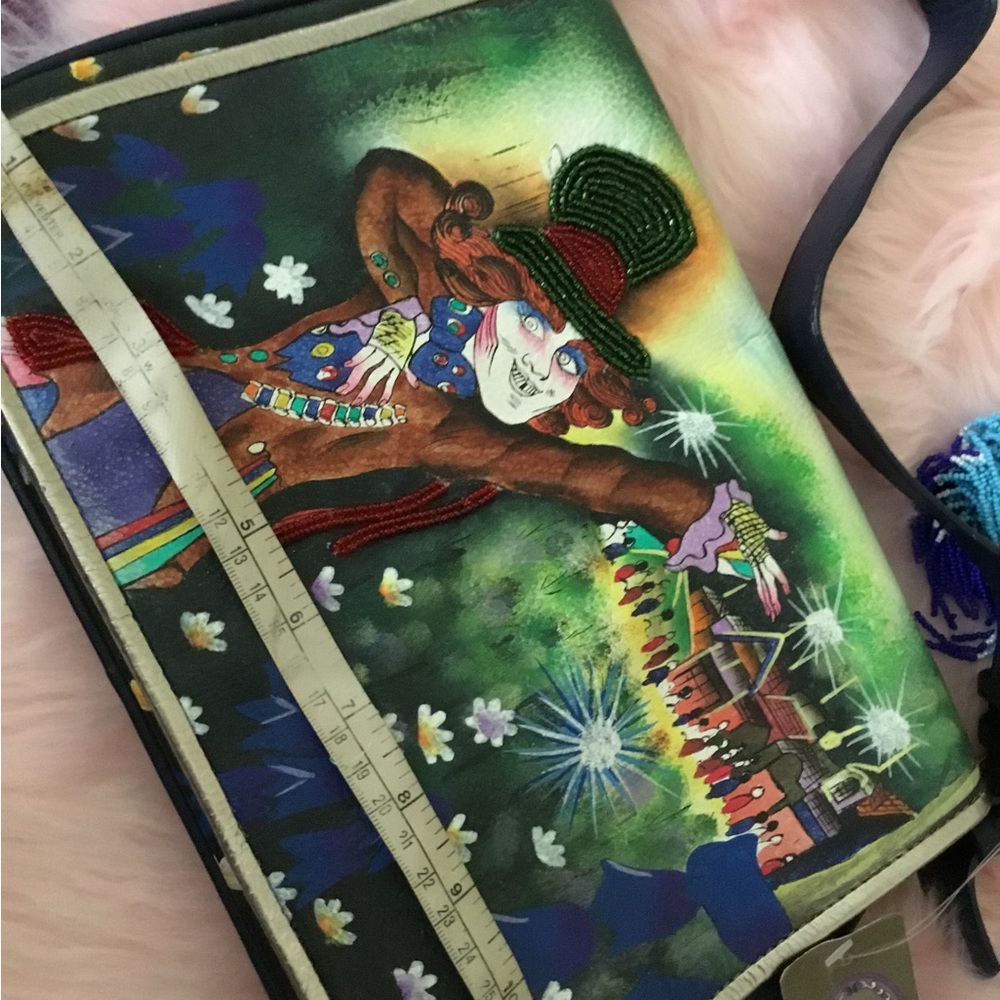 NWT Disney MAD HATTER Limited Edition Leather Sharif Shoulder Bag - Picture 8 of 14